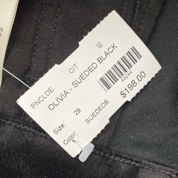 NWT CofH Olivia high rise slim ankle suede pants - Picture 3 of 4